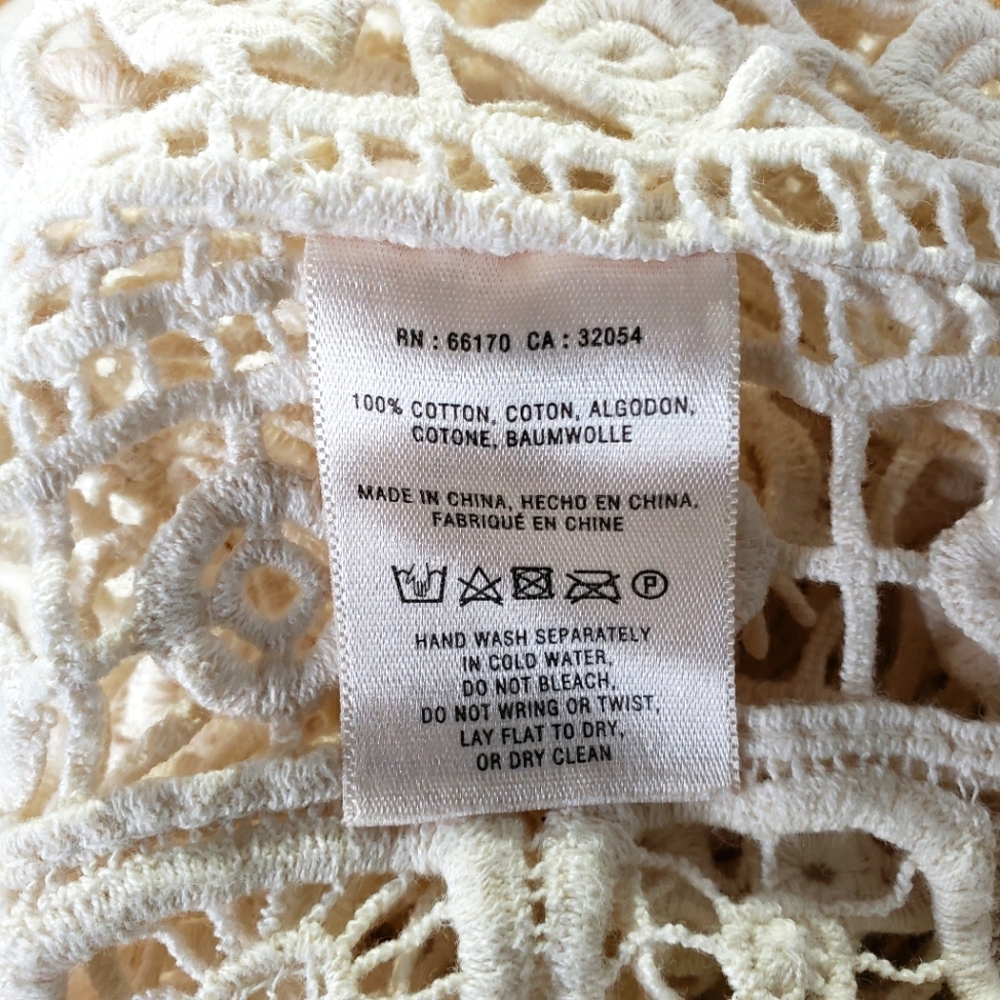 Anthropologie Angel of the North Sayulita Crochet Fringe Pullover Top - Picture 5 of 7